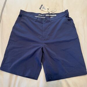 johnnie-O Navy Flat Front Shorts